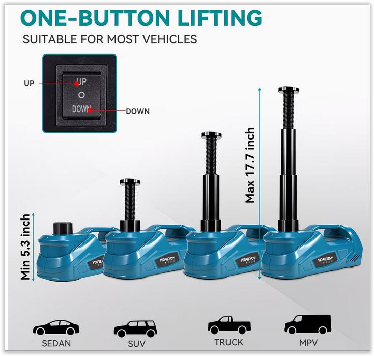 5-tons elektrische autokrik | 12V hydraulische krik met opb, Autos : Divers, Prises, Neuf, Cric de garage, Électrique, Enlèvement