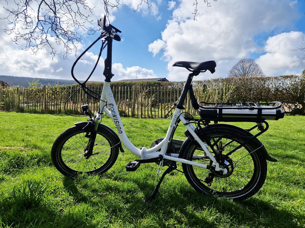 Vélo pliant électrique Evision Matisse, Vélos & Vélomoteurs, Vélos électriques, Comme neuf, Autres marques, 50 km par batterie ou plus