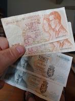 Lot de 4 billets de banque de Belgique, Timbres & Monnaies, Enlèvement, Billets de banque
