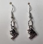Boucles d'oreilles "Dauphins Argentés", Neuf, Argent, Envoi, Argent