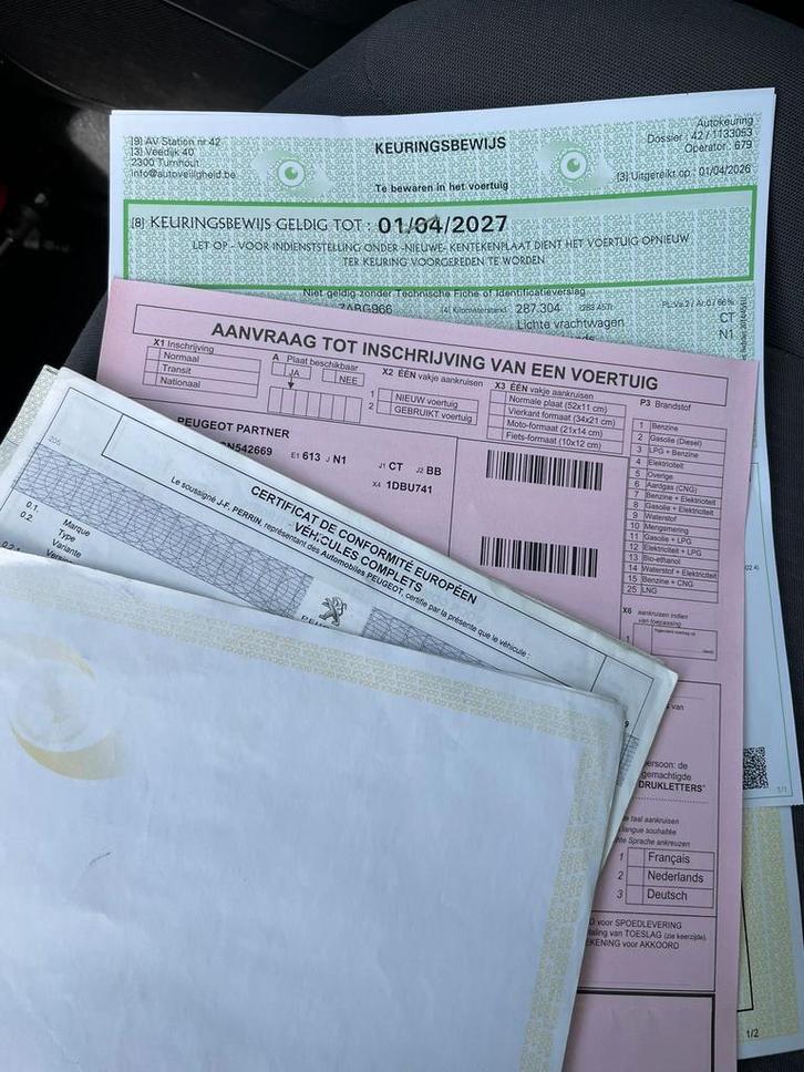 Peugeot partner 1.6 hdi gekeurd voor verkoop, Autos, Peugeot, Particulier, Partner, Diesel, Euro 5, MPV ou Monospace, 4 portes