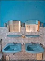 vintage wastafel lavabo + afleg + spiegel 1963 per stuk, Ophalen, Huis en Inrichting