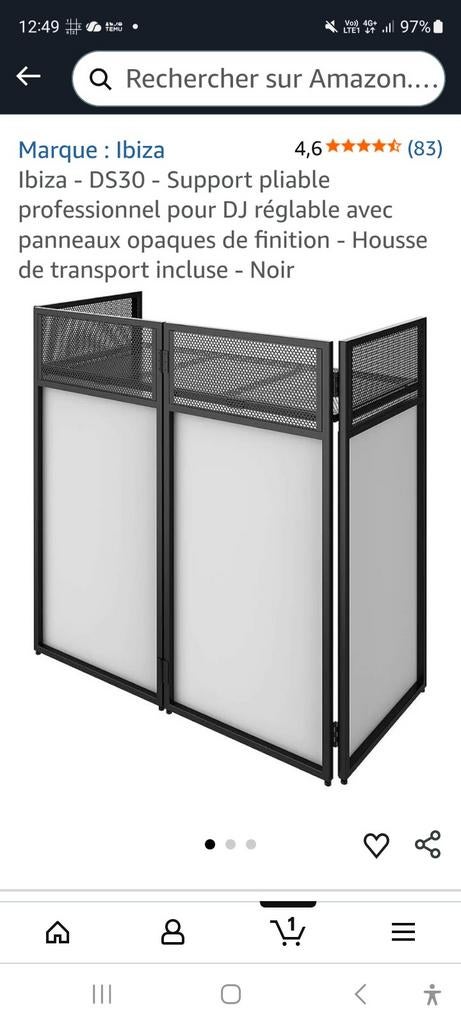 Meuble Dj pliable NEUF, emballé