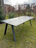 Tuintafel houtlook zwart 6-8personen, Tuin en Terras, Tuintafels, Ophalen, Zo goed als nieuw