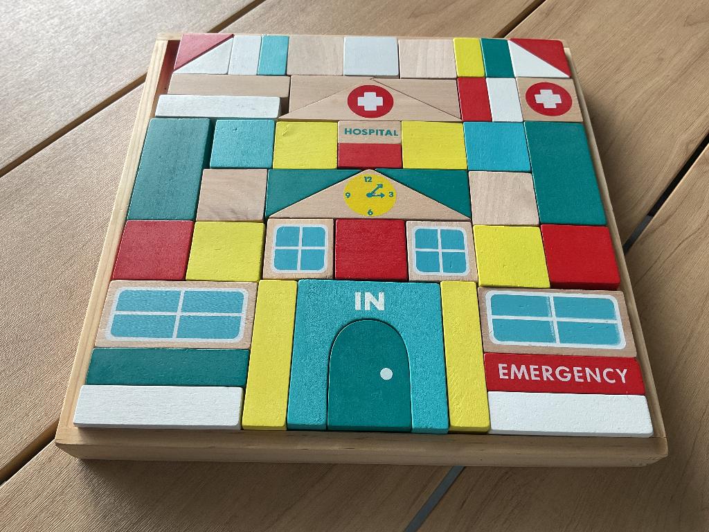 Houten blokken, Ophalen of Verzenden, Gebruikt