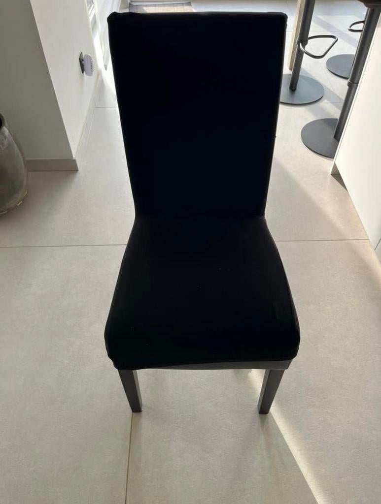 6 chaises en simili cuir + housse, Maison & Meubles, Brun, Enlèvement, Cuir, Cinq, Six Chaises ou plus