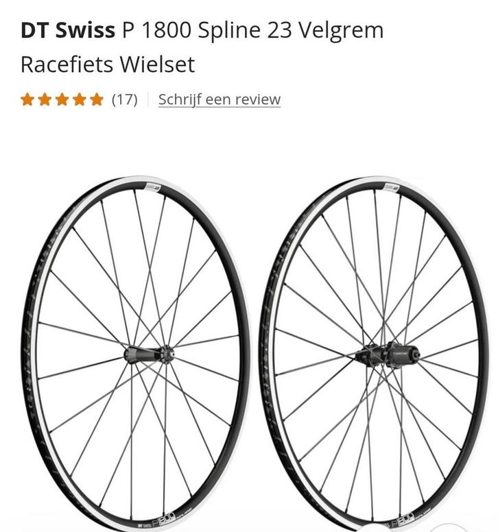DT Swiss P1800 Spline 23 NIEUW set., Vélos & Vélomoteurs, Vélos Pièces, Enlèvement