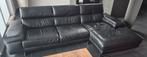 Canapé Natuzzi en cuir noir, Maison & Meubles, Enlèvement, Utilisé, Cuir, Modern