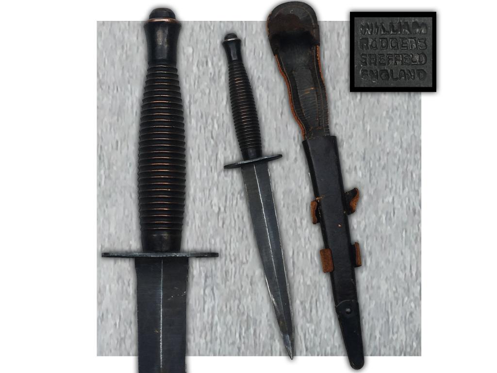 🚨1940-70 DAGUE PARA COMMANDO WILLIAM RODGERS SHEFFIELD, Collections, Objets militaires | Général, Armée de terre, Enlèvement ou Envoi