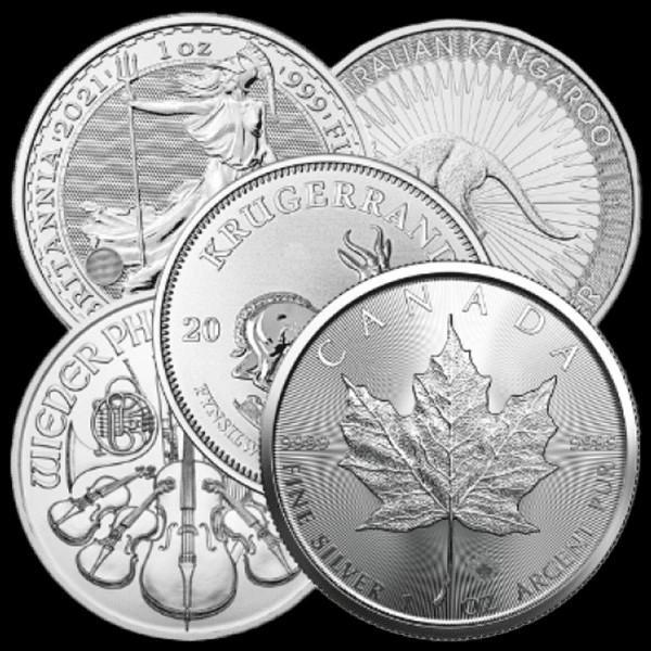 Inkoop 1 ounce zilveren investerings munten, Postzegels en Munten, Edelmetalen en Baren, Zilver, Ophalen