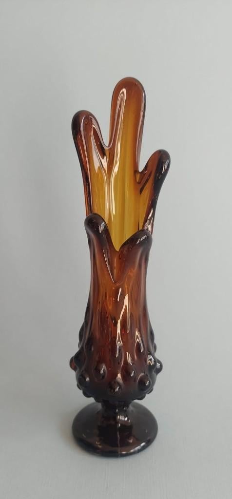 Amber vaas  type swung/stretch, Antiek en Kunst, Ophalen of Verzenden