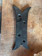 Poortscharnieren en versterkingen voor houten poort, Ophalen, Gebruikt, IJzer, Overige typen