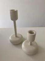 Witte kandelaars ittala, Huis en Inrichting, Woonaccessoires | Kandelaars en Kaarsen, Ophalen, Gebruikt