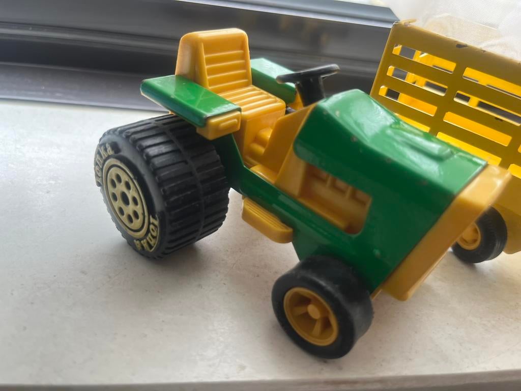 Tracteur Tonka avec chariot vintage des années 70, Enfants & Bébés, Enlèvement ou Envoi, Comme neuf