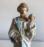 Magnifique biscuit ancien Joseph avec enfant, Enlèvement ou Envoi
