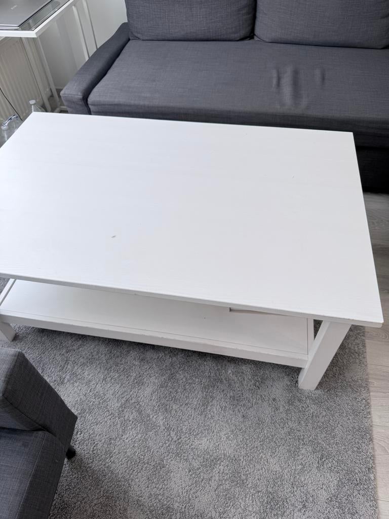 IKEA witte salontafel te koop., Enlèvement, Utilisé