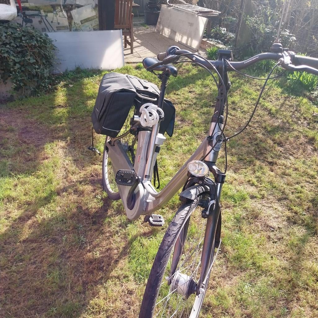 Vélo électrique gazelle, jusqu'à 1m90 couleur gris avec saco, Enlèvement, Gazelle