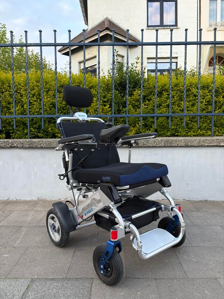Fauteuil roulant électrique pliable Ergo Concept 08 L, Divers, Enlèvement ou Envoi, Pliant, Comme neuf, Fauteuil roulant électrique