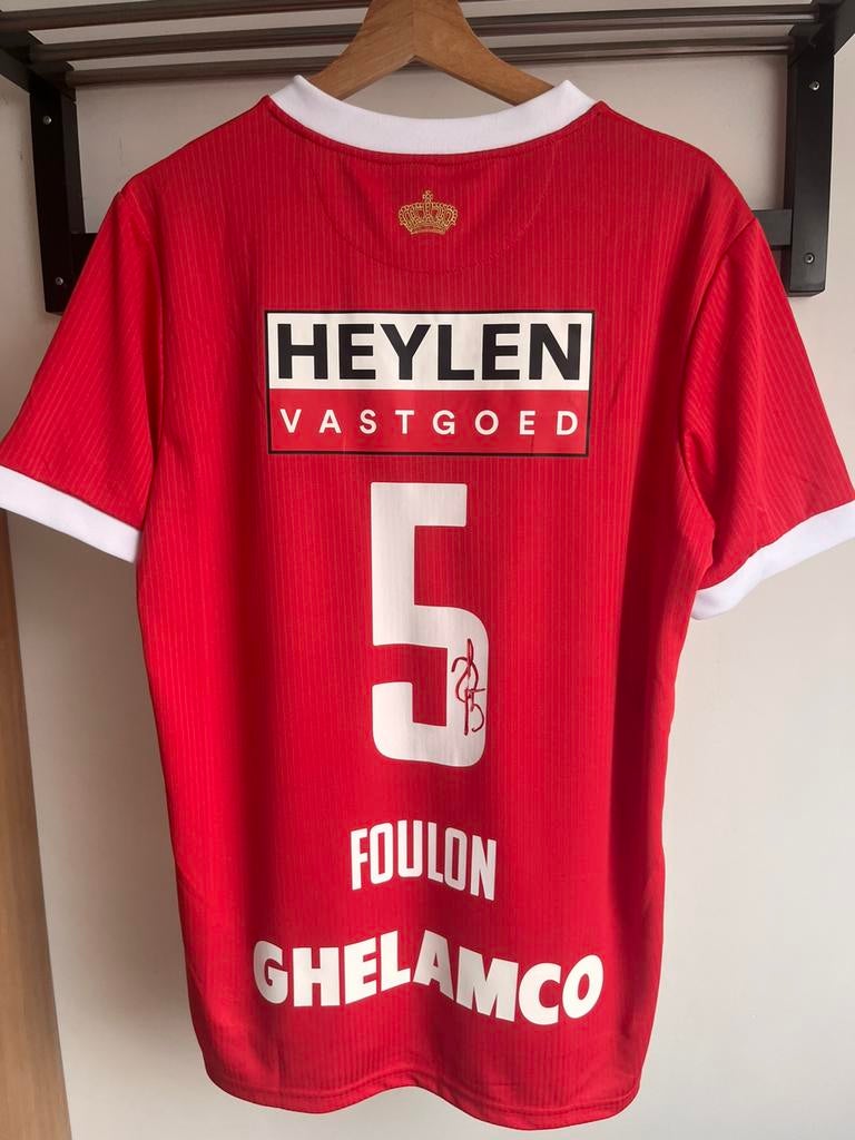 Royal Antwerp FC gesigneerd shirt Daam Foulon, Ophalen of Verzenden, Zo goed als nieuw, Shirt