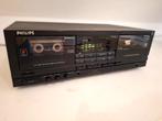 Philips FC660 dubbel cassettedeck, Ophalen of Verzenden, Dubbel, Philips, Tiptoetsen