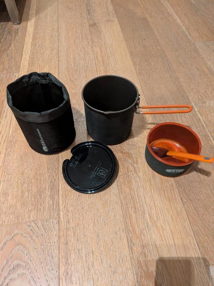 Set Pinnacle Soloist de GSI Outdoors, Caravanes & Camping, Accessoires de camping, Utilisé, Enlèvement ou Envoi