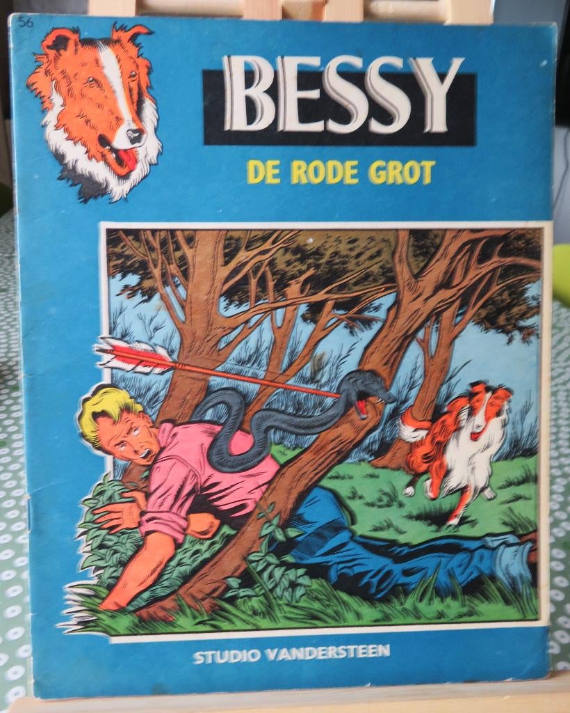 Bessy nr 56 De rode grot., Ophalen of Verzenden, Gelezen, Willy Vandersteen