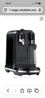 Nespresso Sage Creatista Uno, Elektronische apparatuur, Koffiepads en cups, Ophalen of Verzenden, Afneembaar waterreservoir, Koffiemachine