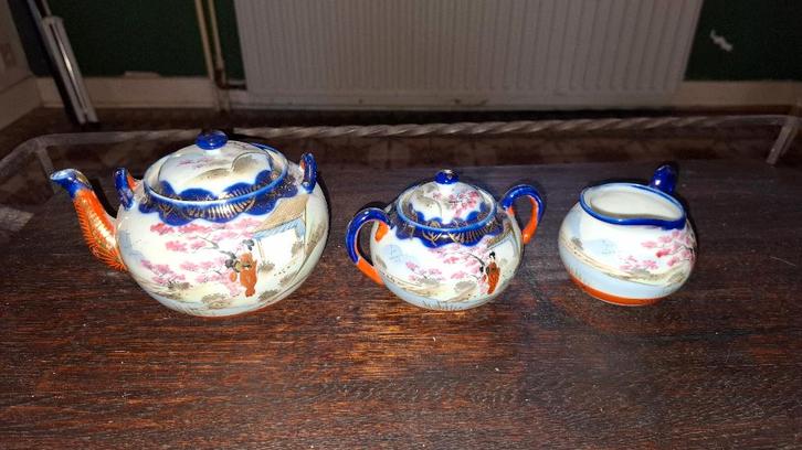 Japans theeservies, Huis en Inrichting, Keuken | Servies, Nieuw, Kom(men), Overige stijlen, Overige materialen, Ophalen