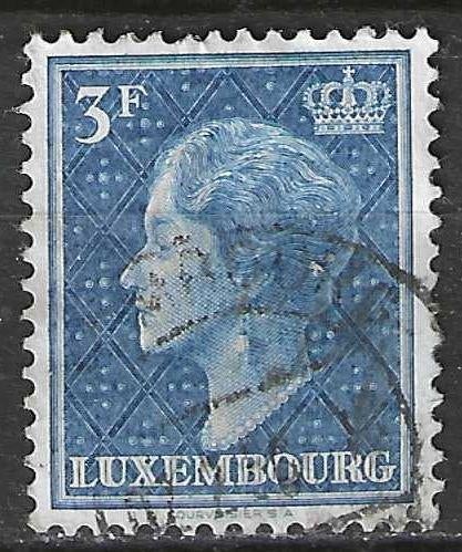 Luxemburg 1948-1953 - Yvert 421B - Charlotte - 3 ans (ST), Envoi, Luxembourg, Affranchi
