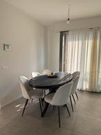 Zwarte ovale eettafel, Ophalen, Zo goed als nieuw