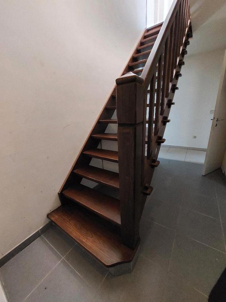 eiken trap, Doe-het-zelf en Bouw, Ladders en Trappen, Gebruikt, Trap, 2 tot 4 meter, Ophalen