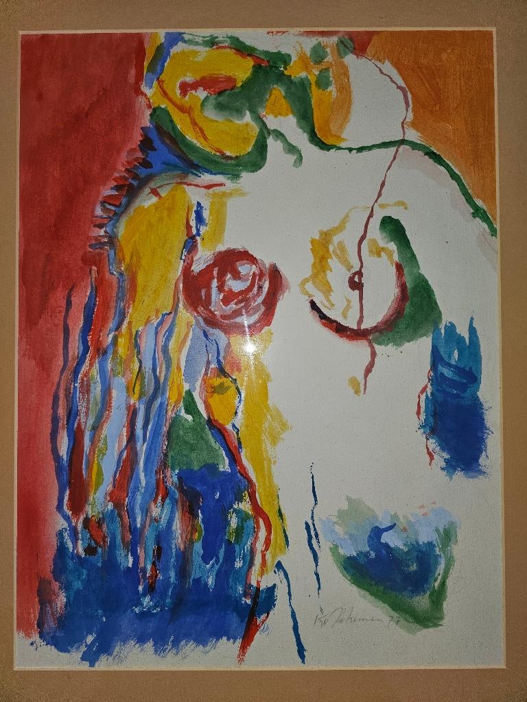 Uniek werk Kees Bohemen  Gesigneerd en Gedateerd 1977, Ophalen