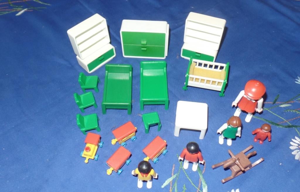 ++ Playmobil - 3417 - Groene kinderkamer ; 5300, 5305, Kinderen en Baby's, Speelgoed | Playmobil, Zo goed als nieuw, Complete set