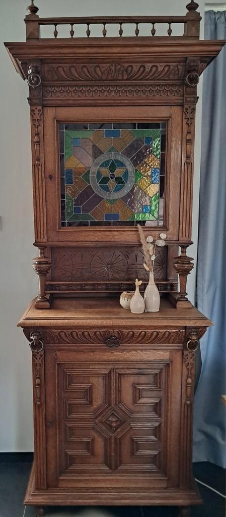 Mechelse buffetkast , antiek, eik, Antiquités & Art, Antiquités | Meubles | Armoires, Enlèvement
