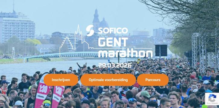 Startbewijs Sofico Marathon Gent 29-Mrt (reductie tarief), Sport en Fitness, Loopsport en Atletiek, Nieuw, Overige typen, Hardlopen