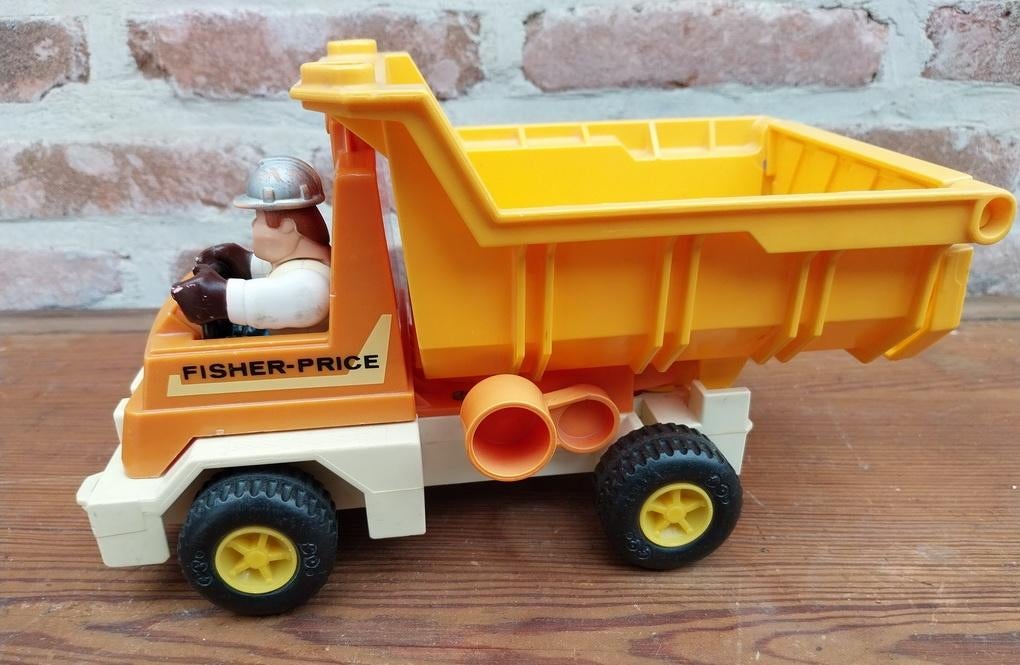 Fisher-Price Vintage Kiepwagen  #328 met chauffeur, Ophalen of Verzenden