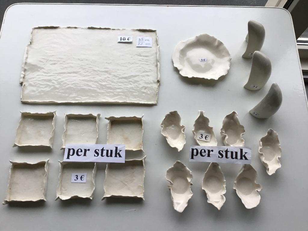 bol en porcelaine et plats à collation faits maison, Enlèvement ou Envoi