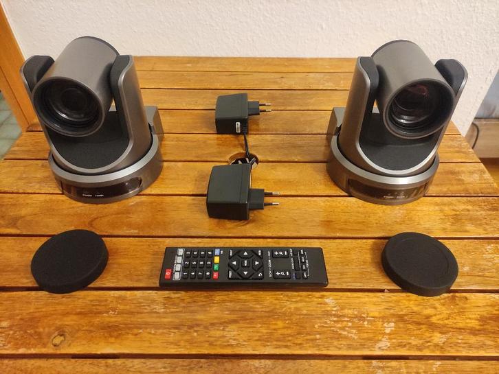 2x PTZOPTICS FULLHD Webcasting Streaming PTZ HDTV IP Cameras, Audio, Tv en Foto, Converters, Zo goed als nieuw, Verzenden