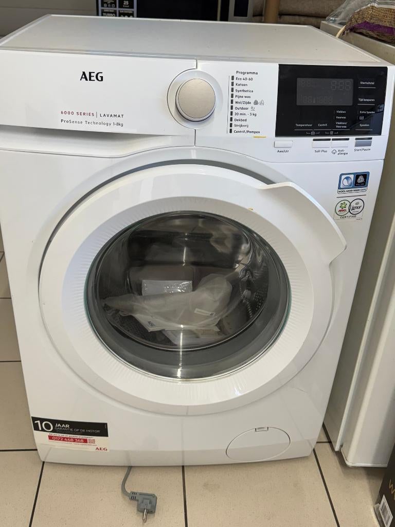 AEG Wasmachine, Elektronische apparatuur, Ophalen, Gebruikt, Minder dan 85 cm, Handwasprogramma