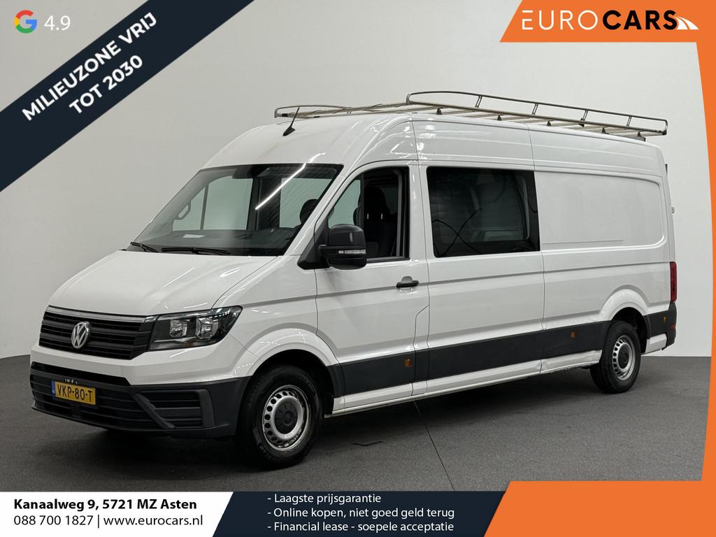 Volkswagen Crafter 35 2.0 TDI L4H3 Dubbele Cabine Automaat N, Stof, Gebruikt, Zwart, 4 cilinders