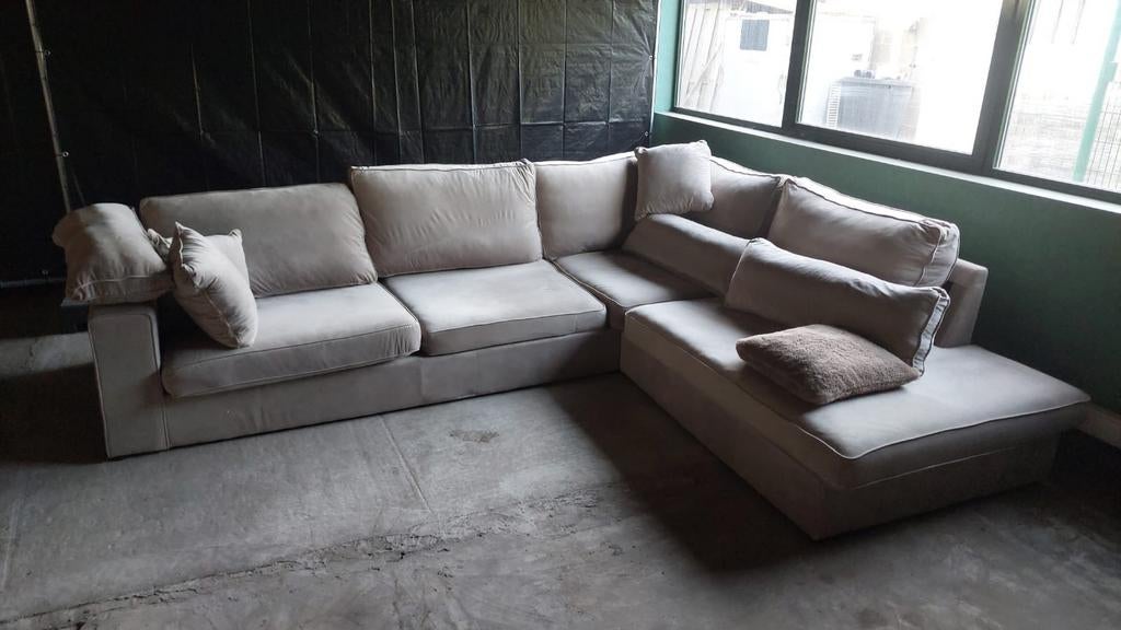 Belle banquette d'angle bien entretenue, Maison & Meubles, Enlèvement, Comme neuf, Tissus, Hoekzetel