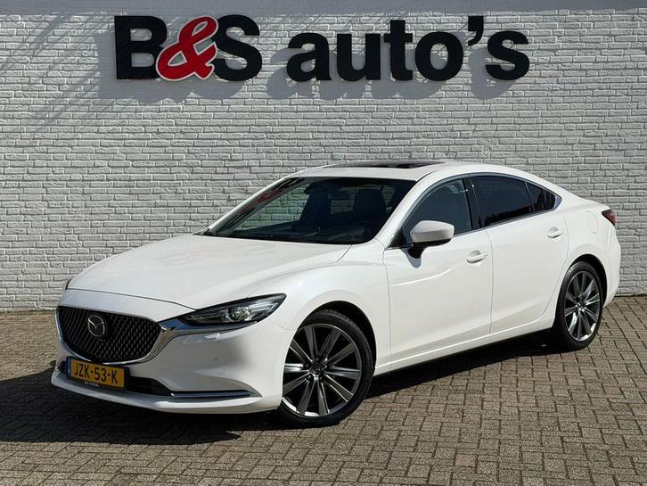 Mazda 6 2.0 SkyActiv-G Automaat Camera+Pdc Sunroof Stoel-Stu, Auto's, Mazda, Bedrijf, ABS, Adaptieve lichten, Adaptive Cruise Control