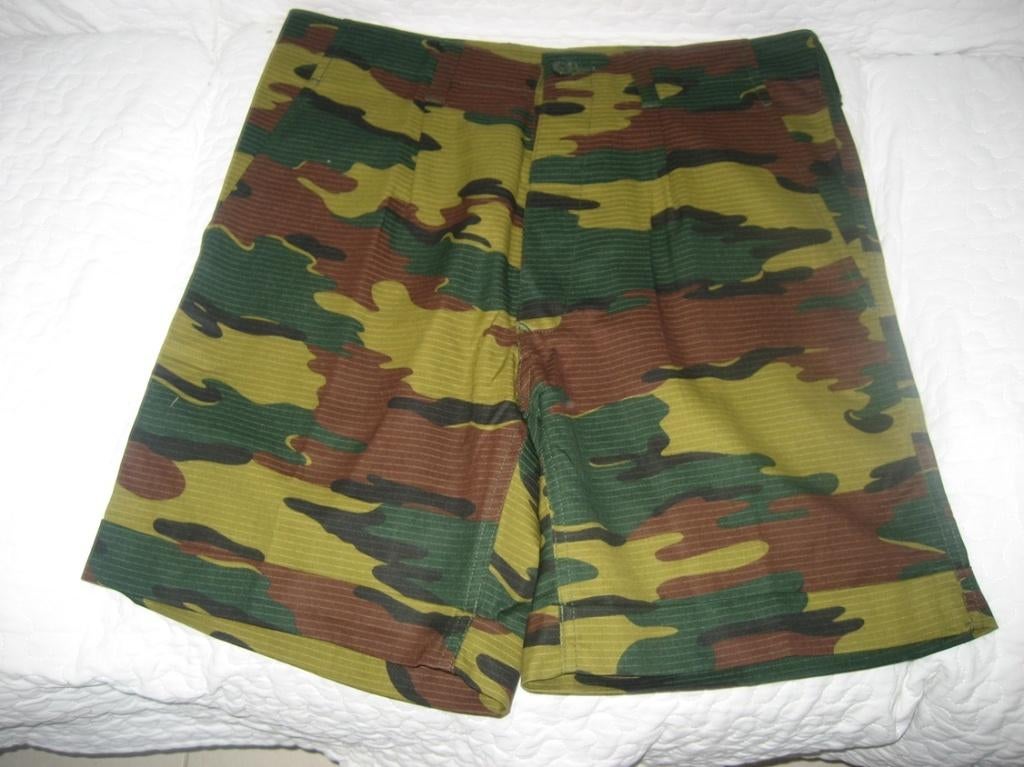 Short camouflage Belgisch leger tropen  - ABL, Verzamelen, Militaria | Algemeen, Ophalen of Verzenden, Landmacht, Kleding of Schoenen