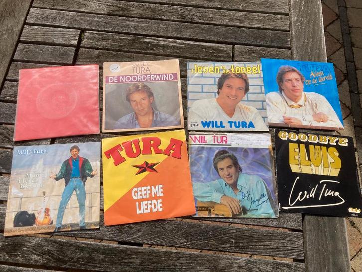 14 Vinyl singles Will Tura, Cd's en Dvd's, Vinyl Singles, Gebruikt, Single, Nederlandstalig, 7 inch, Ophalen of Verzenden