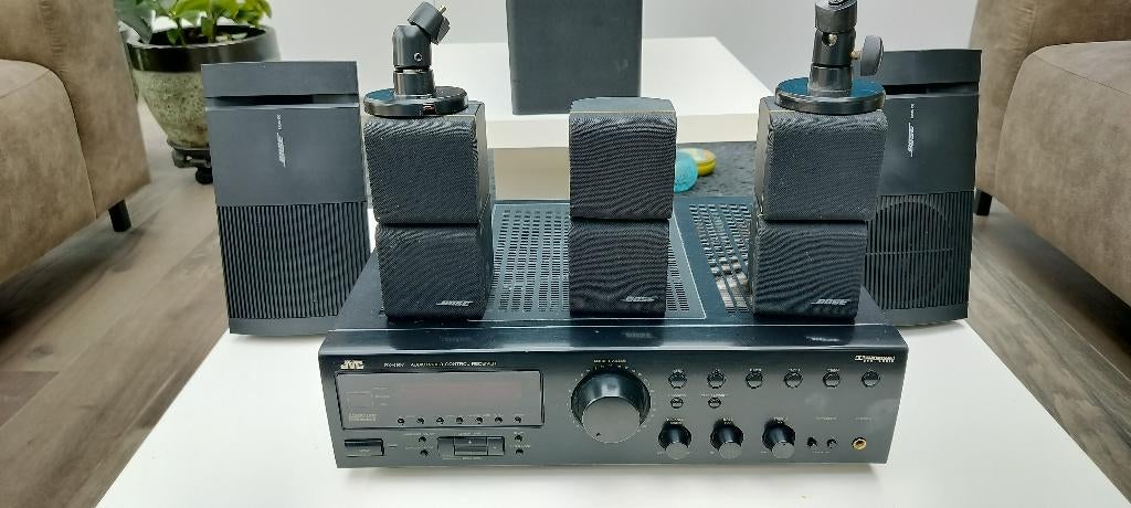 Home cinema Boze + versterker JVC, TV, Hi-fi & Vidéo, Ensembles home-cinéma, Comme neuf, JVC, Enlèvement