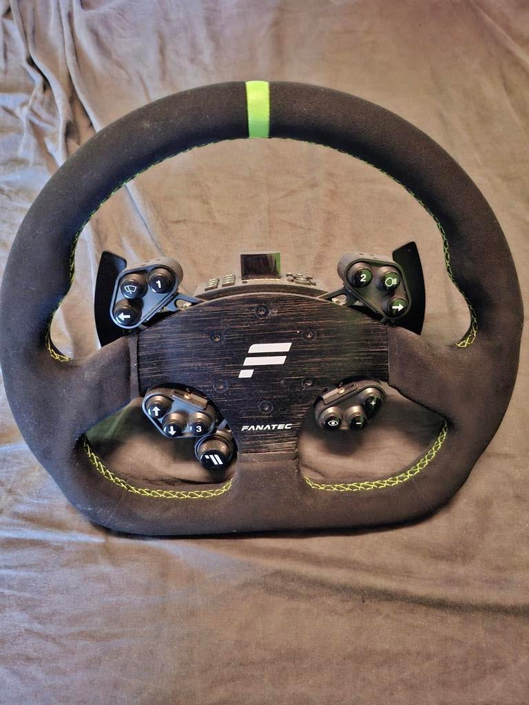 Alcantara leren race wiel voor fanatec base, Ophalen