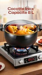 Cocotte Inox Capacité 8L, Elektronische apparatuur, Gourmetstellen, Ophalen of Verzenden, Nieuw, 8 personen of meer