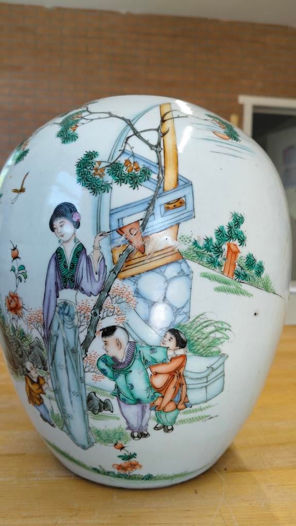 Chinese Vaas Porselein, Antiquités & Art, Antiquités | Porcelaine, Enlèvement