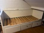 Wit (kinder)bed met 3 opberglades en lattenbodem, Huis en Inrichting, Slaapkamer | Bedden, Ophalen, Zo goed als nieuw, Wit