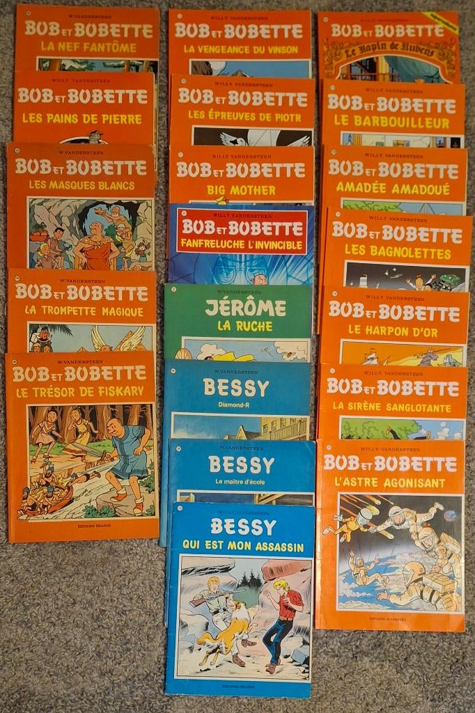BD Willy Vandersteen BOB & BOBETTE BESSY JEROME eo, Boeken, Stripverhalen, Zo goed als nieuw, Complete serie of reeks, Ophalen of Verzenden